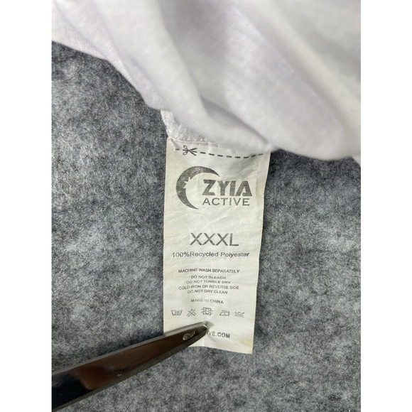 Zyia Active Women’s Athletic Tank Top size 3XL XXXL Solid White Lightweight Logo - Picture 8 of 8